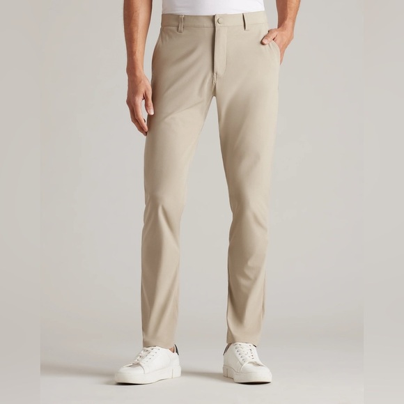 Rhone Commuter Pants Slim Straight 36 Khaki Men’s Golf Outdoor Performance Sport
